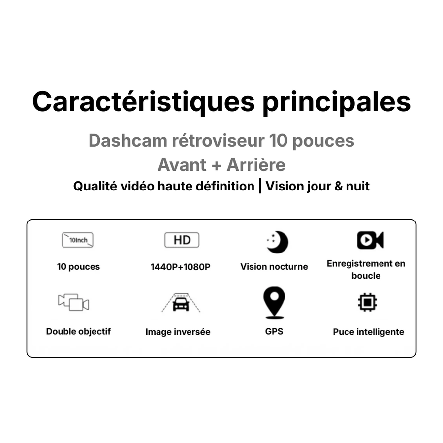 Dashcam Rétroviseur
