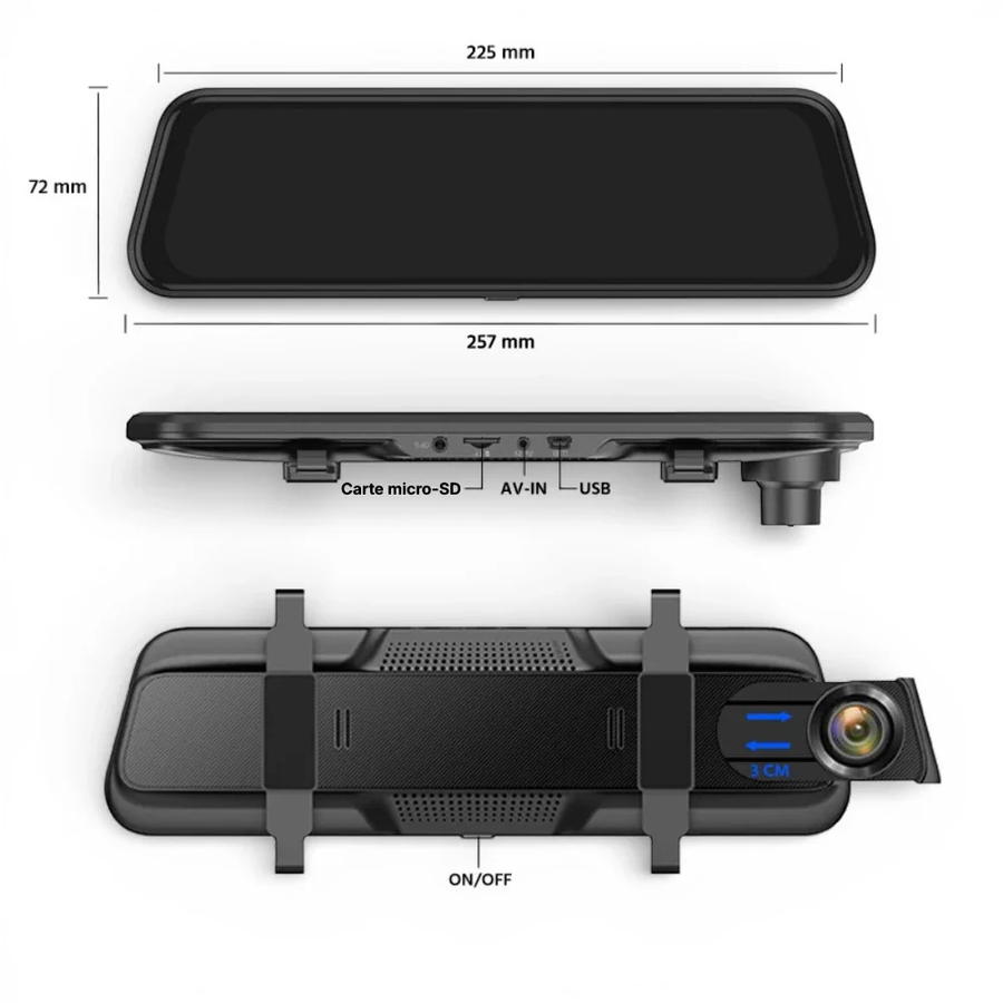 Dashcam Rétroviseur