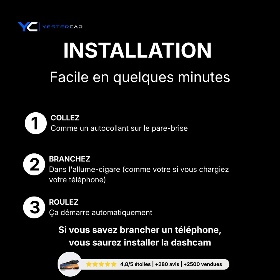 Dashcam Rétroviseur