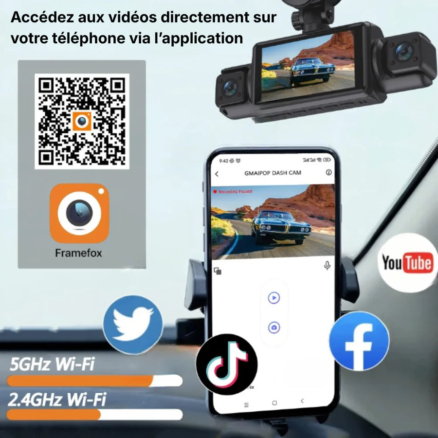 Dashcam Voiture 360