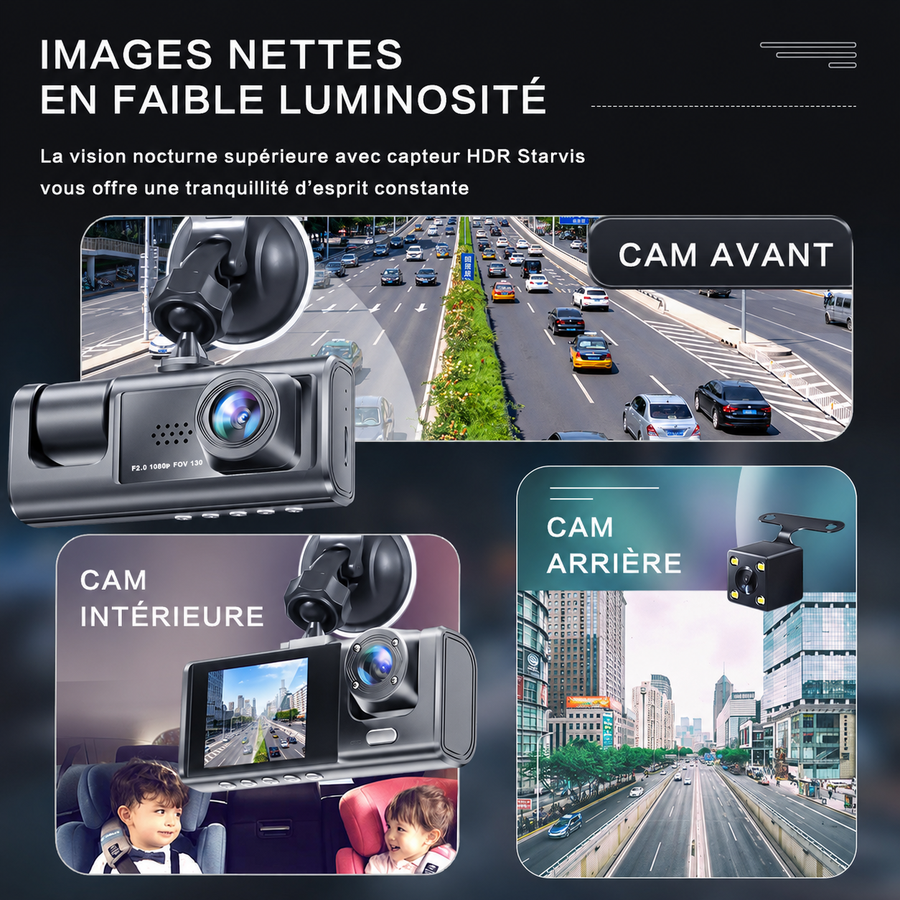 Dashcam Voiture Avant Arrière