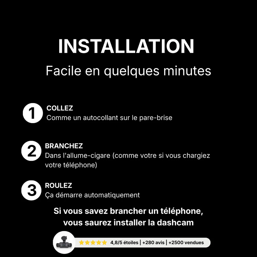 Dashcam Voiture 360