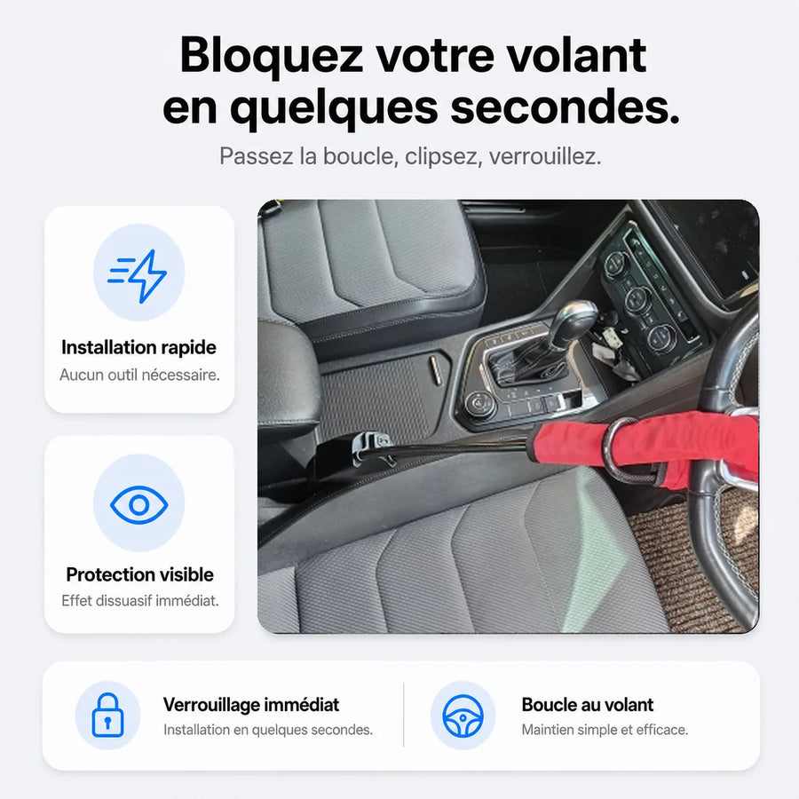 Antivol Volant Ceinture