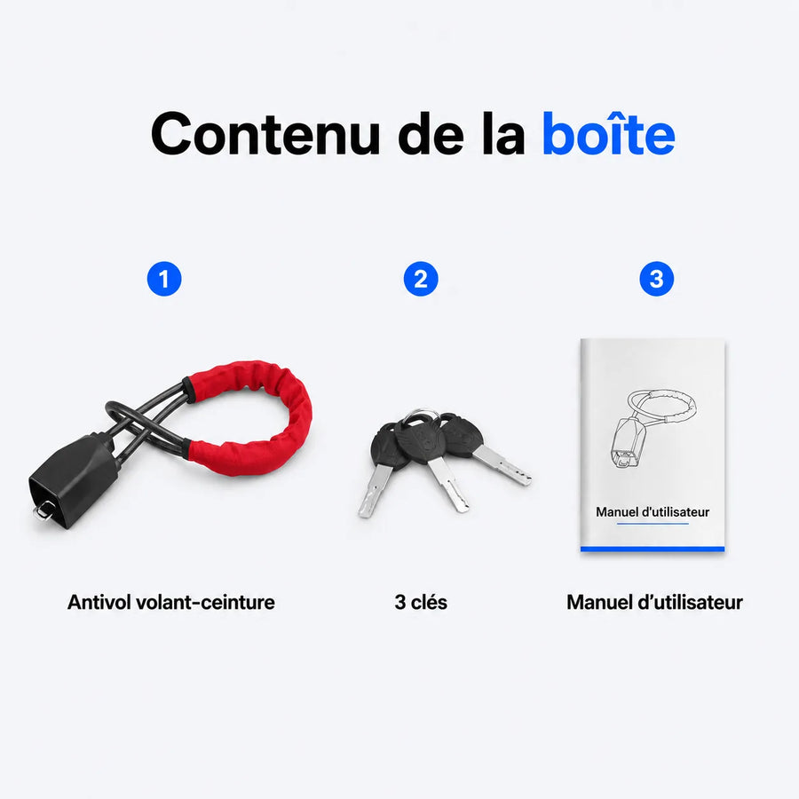 Antivol Volant Ceinture