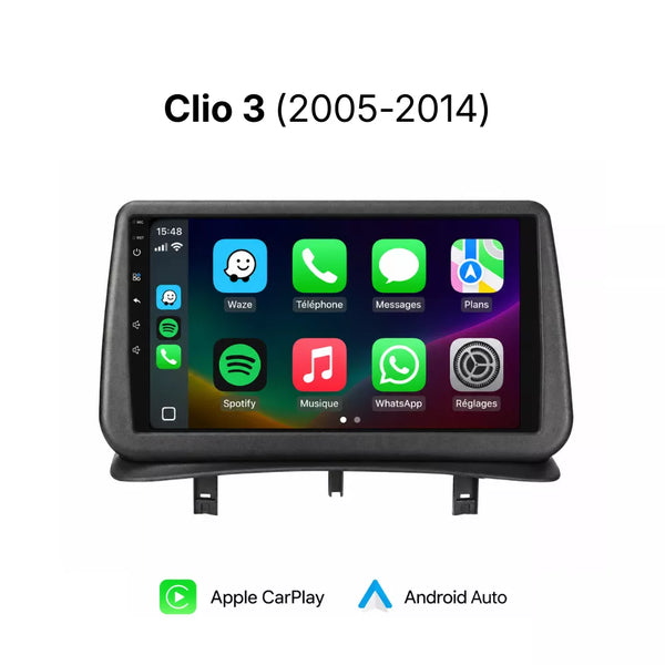 Autoradio Renault Clio 3 - Apple Carplay & Android Auto Sans Fil