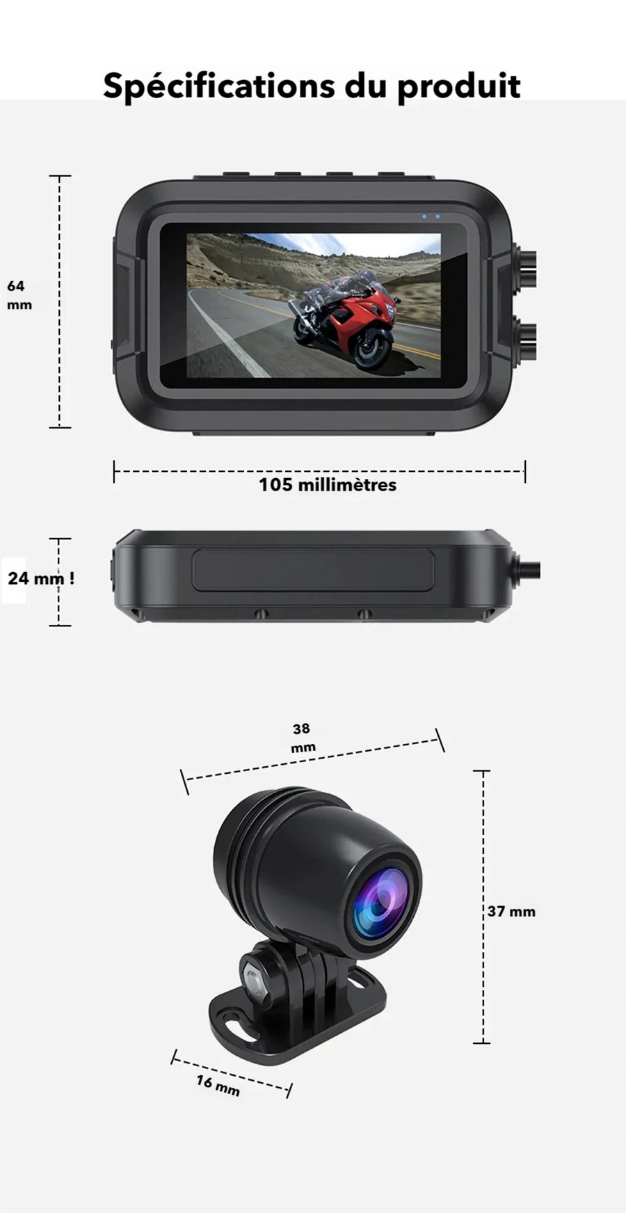 Dashcam Moto