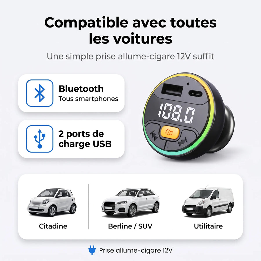 Transmetteur FM Bluetooth