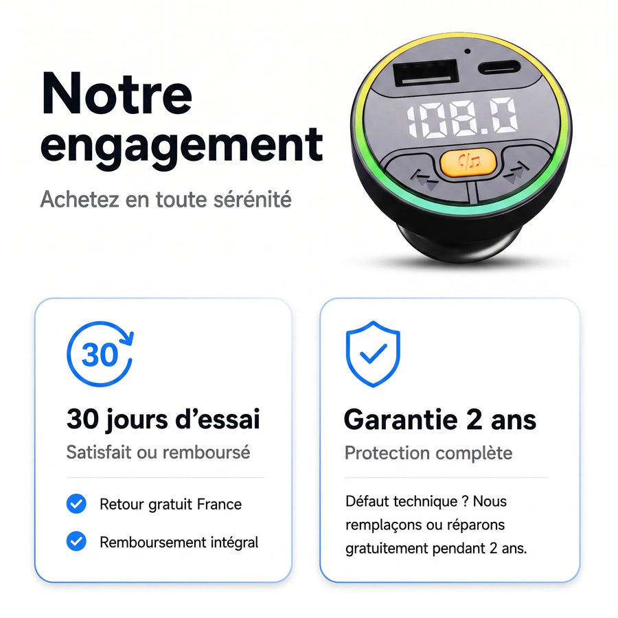 Transmetteur FM Bluetooth