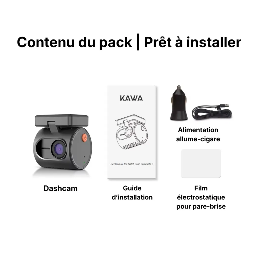 Mini dashcam voiture