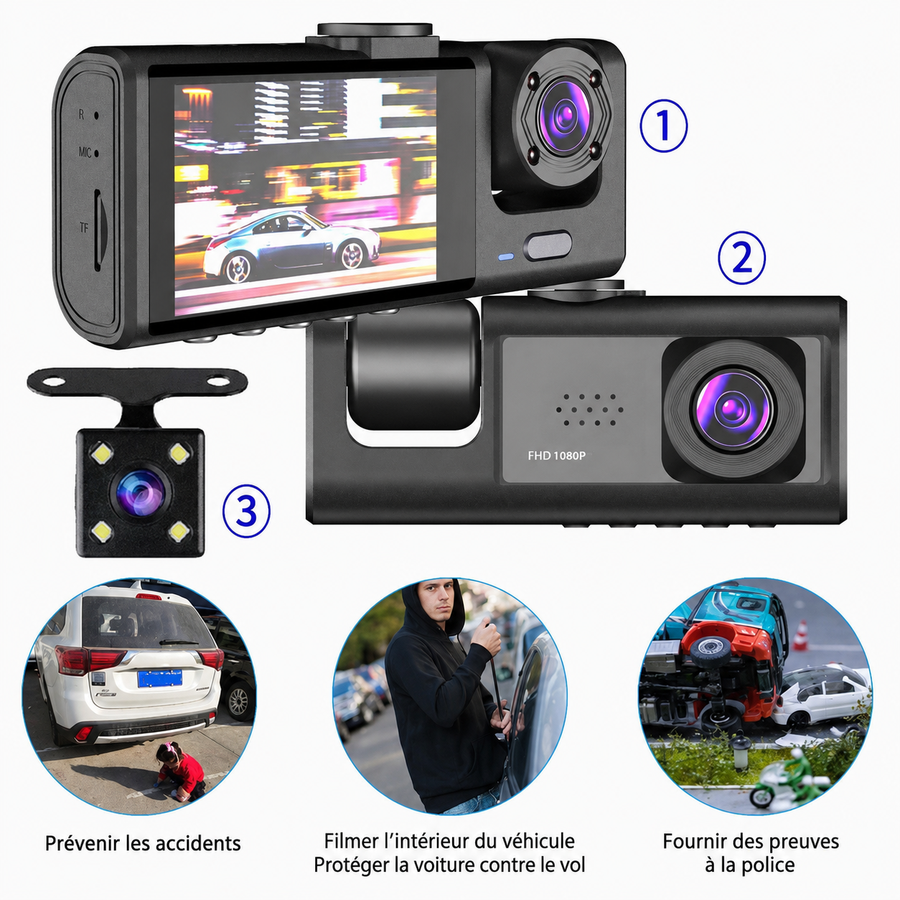 Dashcam Voiture Avant Arrière