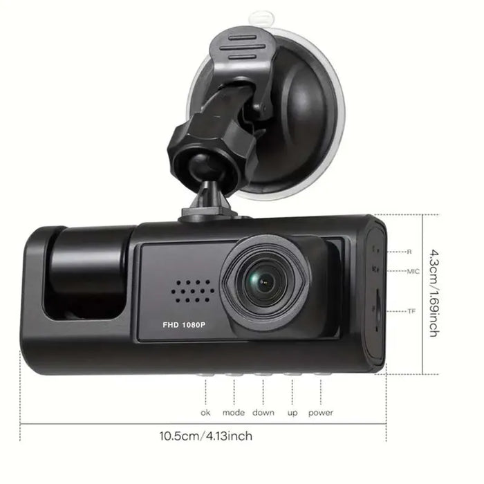 Dashcam Avant + Arrière — Vision nocturne