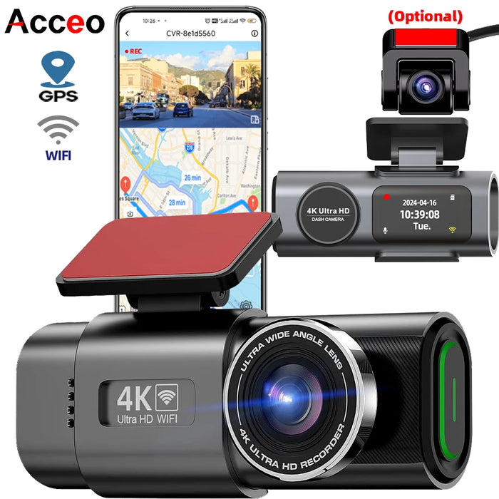 Dashcam 4K Pro — GPS & WiFi