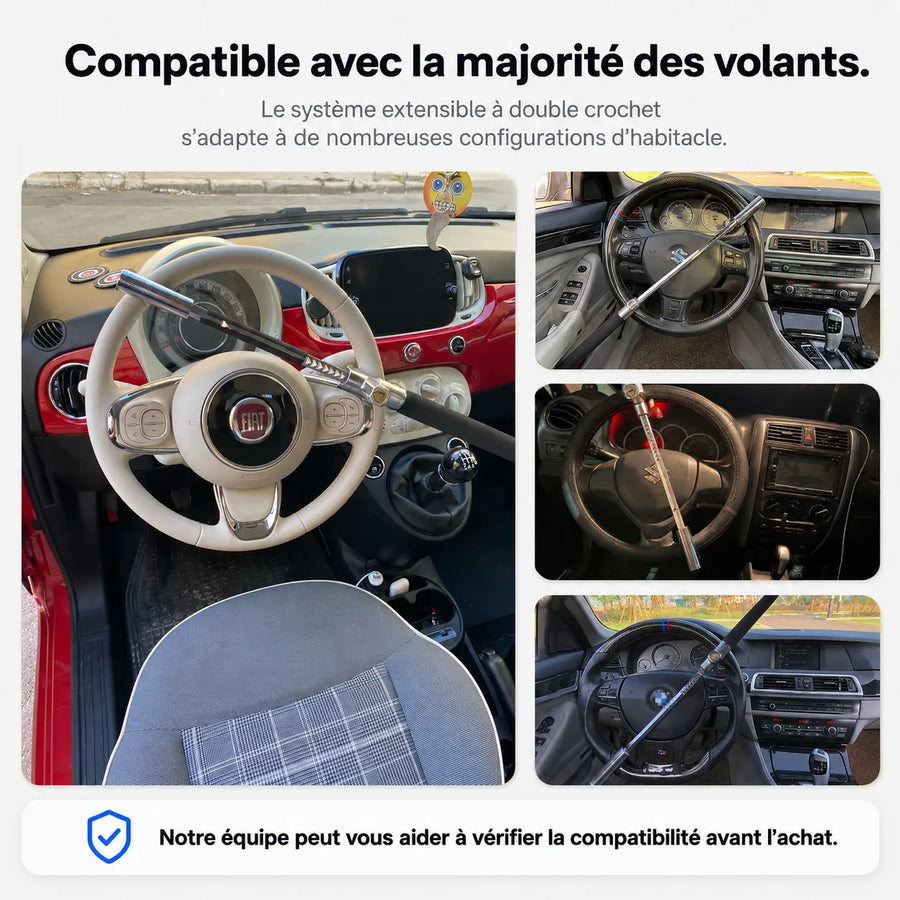 Canne Antivol Volant Télescopique