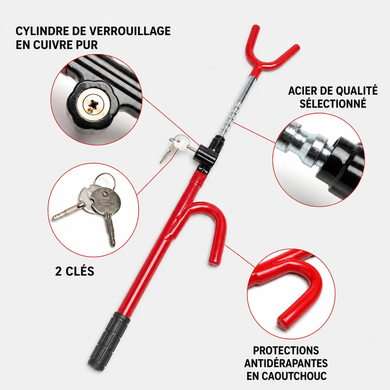 Canne Antivol Voiture