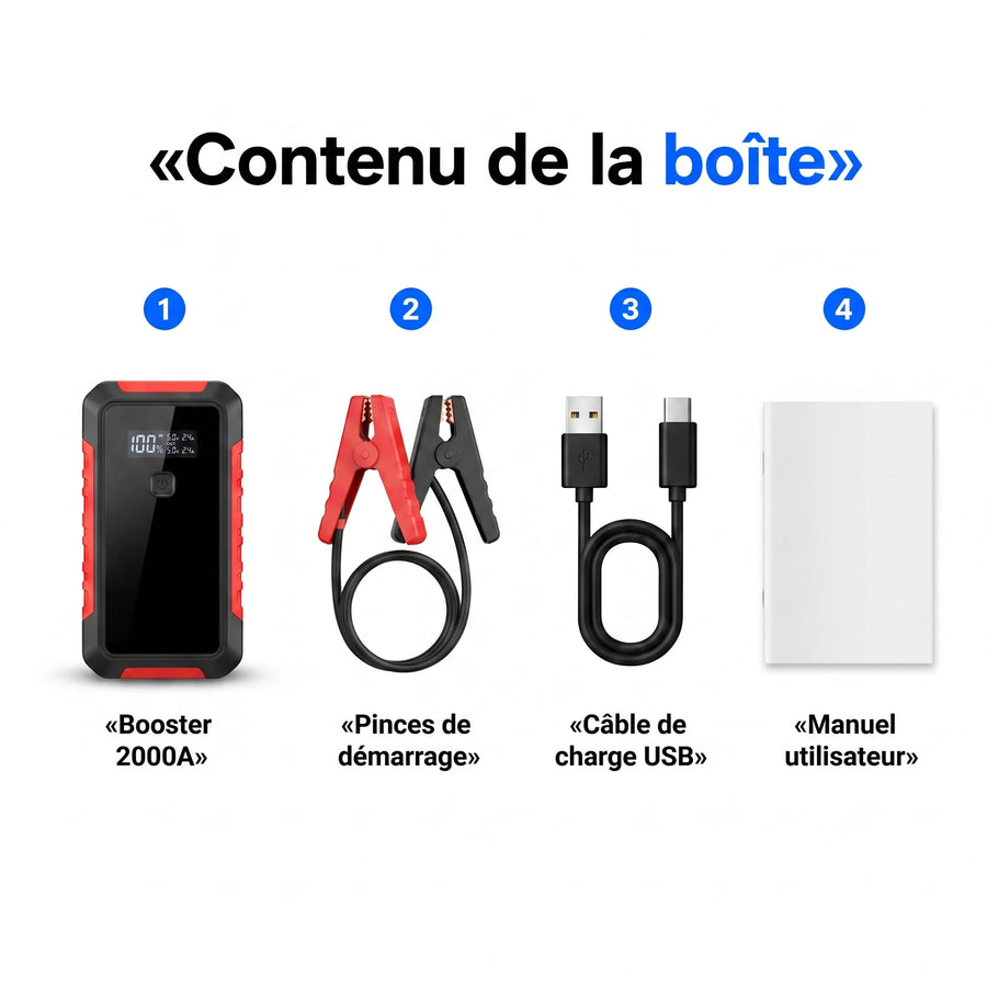 Booster de Batterie Portable