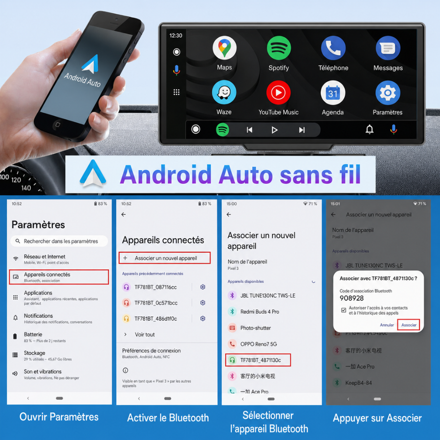 Dashcam Carplay Voiture